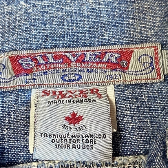 SILVER JEANS Jacket, Light Wash, Slightly Cropped - Picture 4 of 8